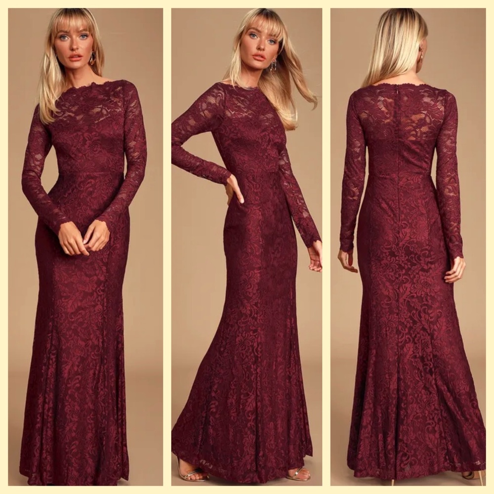 Lulus lace all over gown